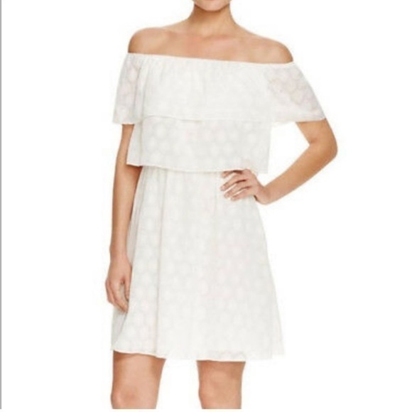 cooper & ella Dresses & Skirts - NWT Cooper and Ella Off the Shoulder White Dress Size Small